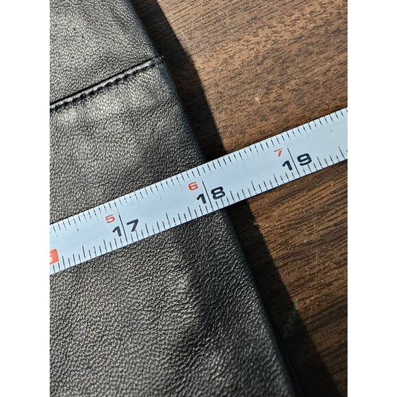 Leather Limited Black Skirt Size 4 Genuine Leather Pencil - Picture 8 of 8
